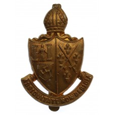 King William's College, Isle of Man O.T.C. Cap Badge (1st Pattern)