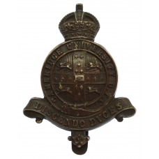 Cambridge University O.T.C. Bronze Cap Badge - King's Crown