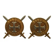 Pair of Welbeck College O.T.C. Collar Badges