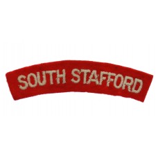 South Staffordshire Regiment (SOUTH STAFFORD) Cloth Shoulder Title