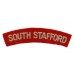 South Staffordshire Regiment (SOUTH STAFFORD) Cloth Shoulder Title