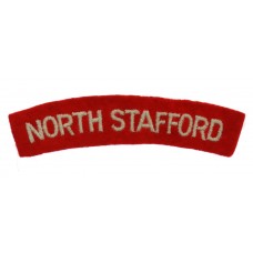 North Staffordshire Regiment (NORTH STAFFORD) Cloth Shoulder Titl