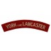 York & Lancaster Regiment (YORK AND LANCASTER) Cloth Shoulder Title