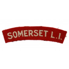 Somerset Light Infantry (SOMERSET L.I.) Cloth Shoulder Title