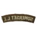 Somerset Light Infantry (SOMERSET L.I.) Cloth Shoulder Title