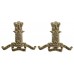 Pair of 11th Hussars (Prince Albert's Own) Anodised (Staybrite) Collar Badges