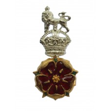 Loyal North Lancashire Regiment Officer's Mess Dress Collar Badge - King's Crown