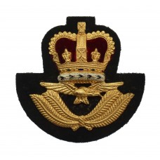 Royal Air Force (R.A.F.) Warrant Officer's Beret Badge - Queen's 