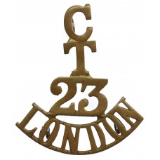 23rd Cadet Battalion London Regiment (C/T/23/LONDON) Shoulder Tit
