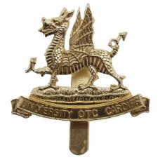 University of Cardiff O.T.C. Anodised (Staybrite) Cap Badge