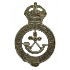 Notts Sherwood Rangers Yeomanry Senior N.C.O.'s Cap Badge - King's Crown