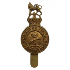 Royal Devon Yeomanry (Artillery) Cap Badge - King's Crown