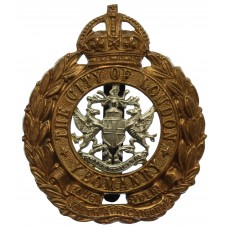 City of London Yeomanry (Rough Riders) Cap Badge - King's Crown