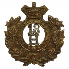 Victorian 18th Hussars Cap Badge