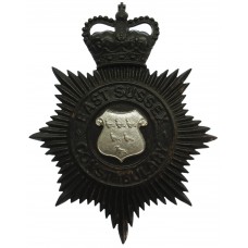 East Sussex Constabulary Night Helmet Plate - Queen's Crown