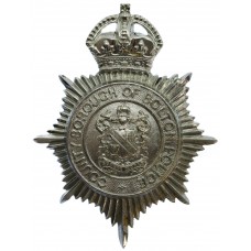 County Borough of Bolton Police Helmet Plate - King's Crown