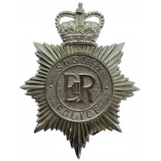 Sussex Police Helmet Plate - Queen's Crown