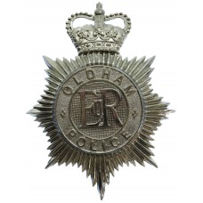 Oldham Borough Police Helmet Plate - Queen's Crown