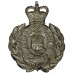 St. Helens Police Black Wreath Helmet Plate - Queen's Crown