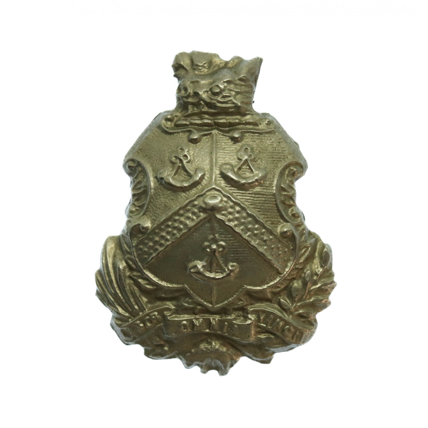 Bradford City Police White Metal Collar Badge