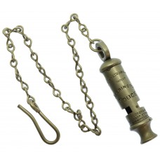 Accrington Borough Police 'The Metropolitan' Patent Police Whistle & Chain