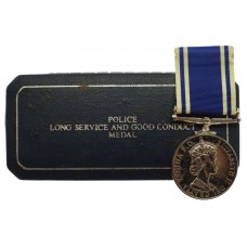 EIIR Police Exemplary Long Service & Good Conduct Medal in Box - Sergt. Raymond L. Lee