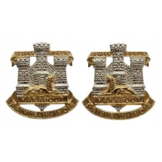 Pair of Devonshire & Dorset Regiment Anodised (Staybrite) Col