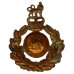 Royal Marines Brass Cap Badge - Queen's Crown 