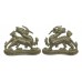 Pair of Royal Berkshire Regiment Volunteer Bns. White Metal Collar Badges