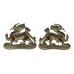 Pair of Royal Berkshire Regiment Volunteer Bns. White Metal Collar Badges