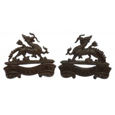 Pair of Royal Berkshire Regiment Officer's Service Dress Collar B