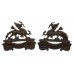 Pair of Royal Berkshire Regiment Officer's Service Dress Collar Badges