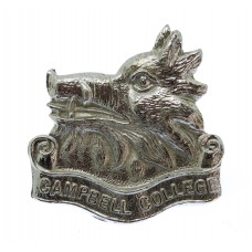 Campbell College, Belfast O.T.C. Chrome Cap Badge (2nd Pattern)