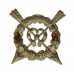 Harrow School (Harrow Rifles) O.T.C. White Metal Cap Badge