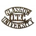 Glasgow University O.T.C. (GLASGOW/O.T.C./UNIVERSITY) Shoulder Title