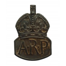 WW2 Air Raid Precautions (A.R.P.) Hallmarked Silver Lapel Badge