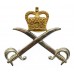Army Physical Training Corps (A.P.T.C.) Officer's Cap Badge - Queen's Crown