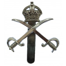 Army Physical Training Corps (A.P.T.C.) Chrome Cap Badge - King's