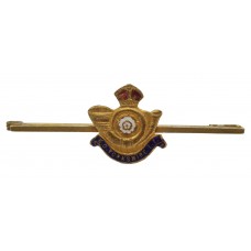 King's Own Yorkshire Light Infantry (K.O.Y.L.I.) Enamelled Sweetheart Brooch/Tie Pin - King's Crown