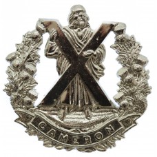 Queen's Own Cameron Highlanders Anodised (Staybright)  Cap Badge