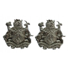 Pair of Bradford City Police Chrome Collar Badges