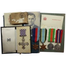 WW2 Distinguished Flying Cross Medal Group with Log Books - Flight Lieutenant George Highton, 192 (Special) Squadron, Royal Air Force