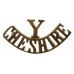 Cheshire Yeomanry (Y/CHESHIRE) Shoulder Title