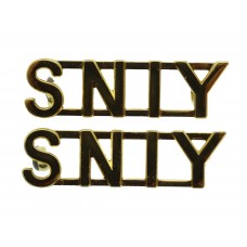 Pair of Scottish & North Irish Yeomanry (SNIY) Shoulder Titles