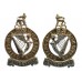 Pair of Queen's Royal Irish Hussars Anodised (Staybrite) Collar Badges