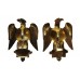 Pair of 1st Royal Dragoons Anodised (Staybrite) Collar Badges