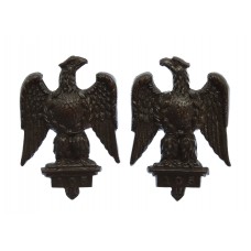 Pair of 1st Royal Dragoons Officer's Service Dress Collar Badges