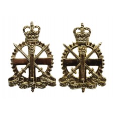 Pair of Army Apprentices School Anodised (Staybrite) Collar Badges