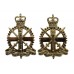 Pair of Army Apprentices School Anodised (Staybrite) Collar Badges