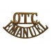 Emanuel School O.T.C. (OTC/EMANUEL) Shoulder Title